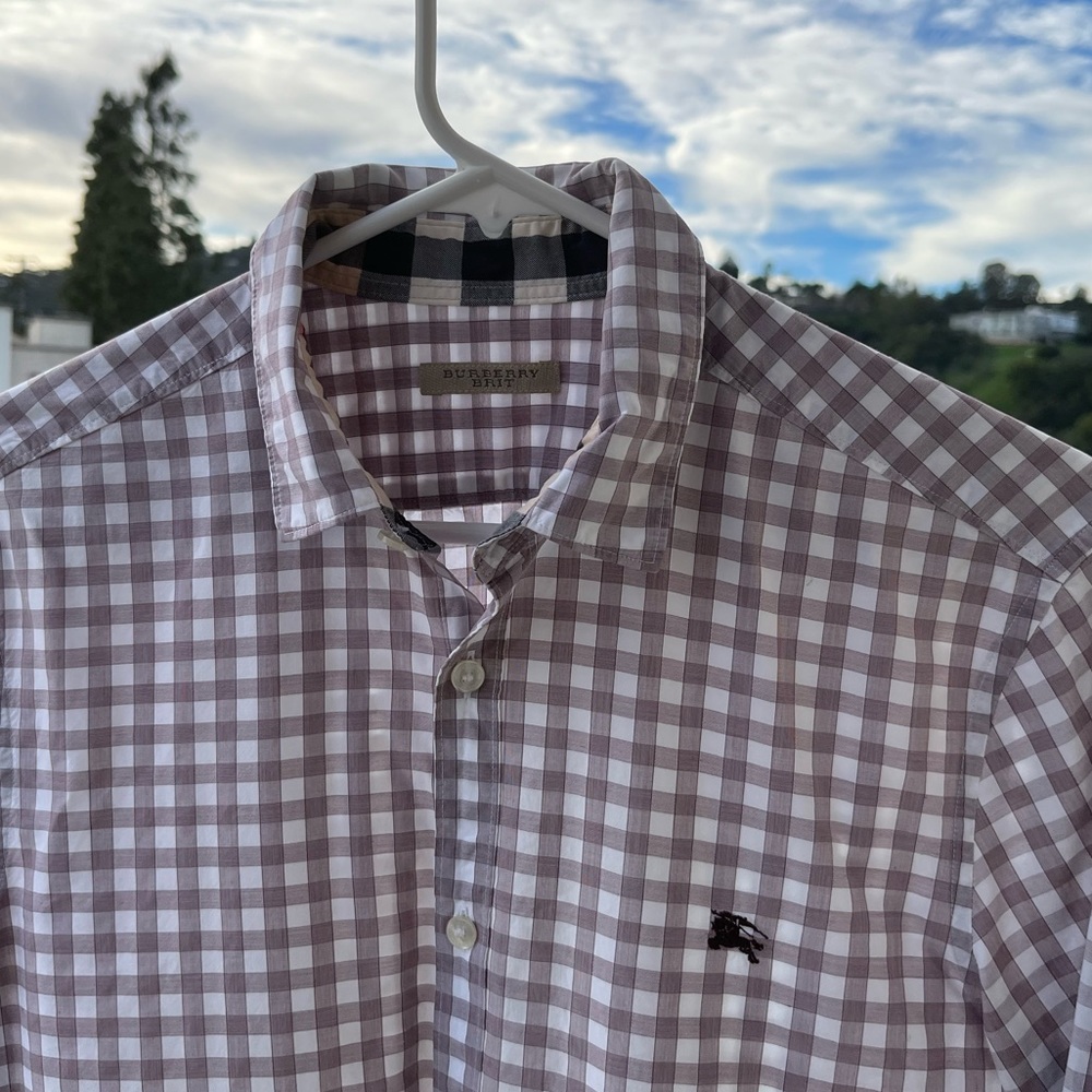 Burberry Brit shirt bought years ago in great condition.  Measurements shown.